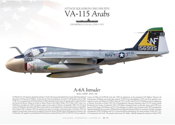 A fighter jet with the words " a-1 1 5 arabs ".