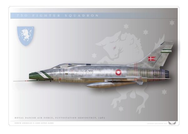 A silver fighter jet with markings on it.