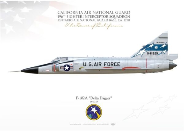 A fighter jet with the words " california air national guard inc. Fighter jets in their squadron " on it's side and an image of the