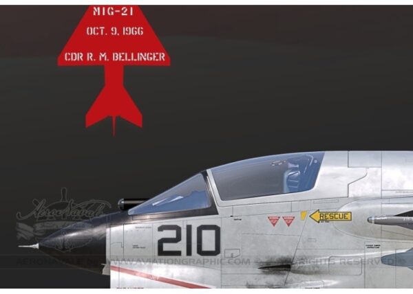 A fighter jet with the name " mig-2 1 " written on it.