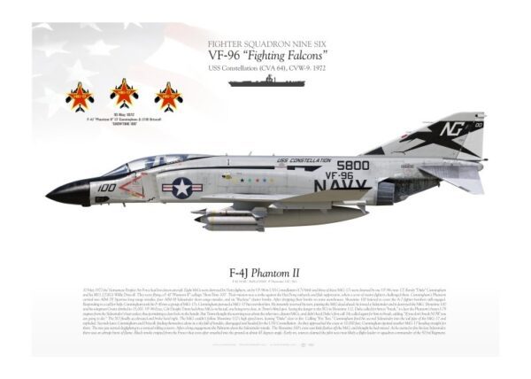 A fighter jet with the name of " phantom ii ".