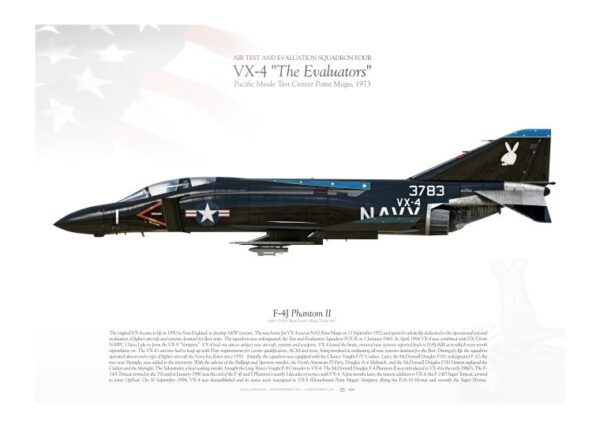 A fighter jet with the words " v. S. 4 " on it's side